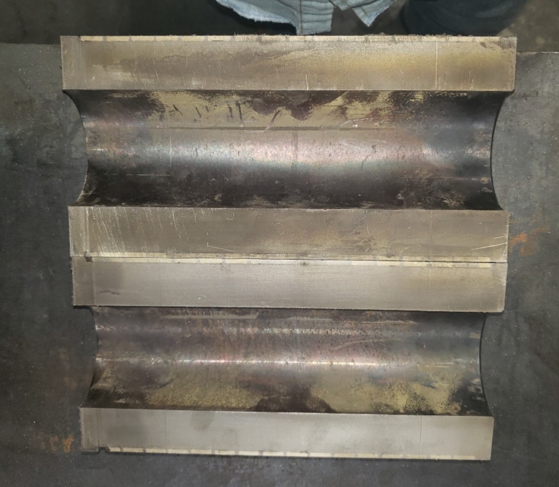 Welds Are Periodically Cross Sectioned For Examination For Consistency of Fusion and Penetration